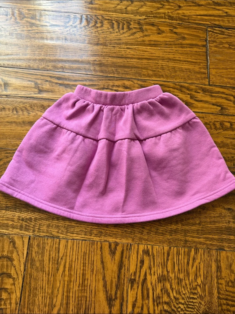 Kids Pink Tiered Knit Skort - Tucker Tate